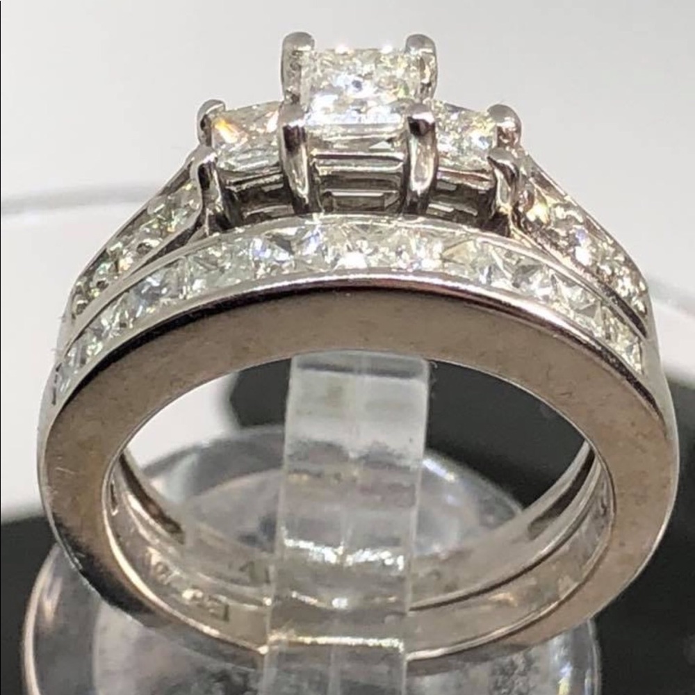 Diamonds 14k gold ring&ban great deal worth $5000 - Picture 1 of 8